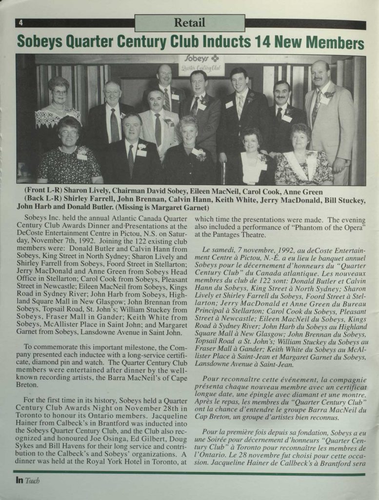 Historical newspaper article about new inductees