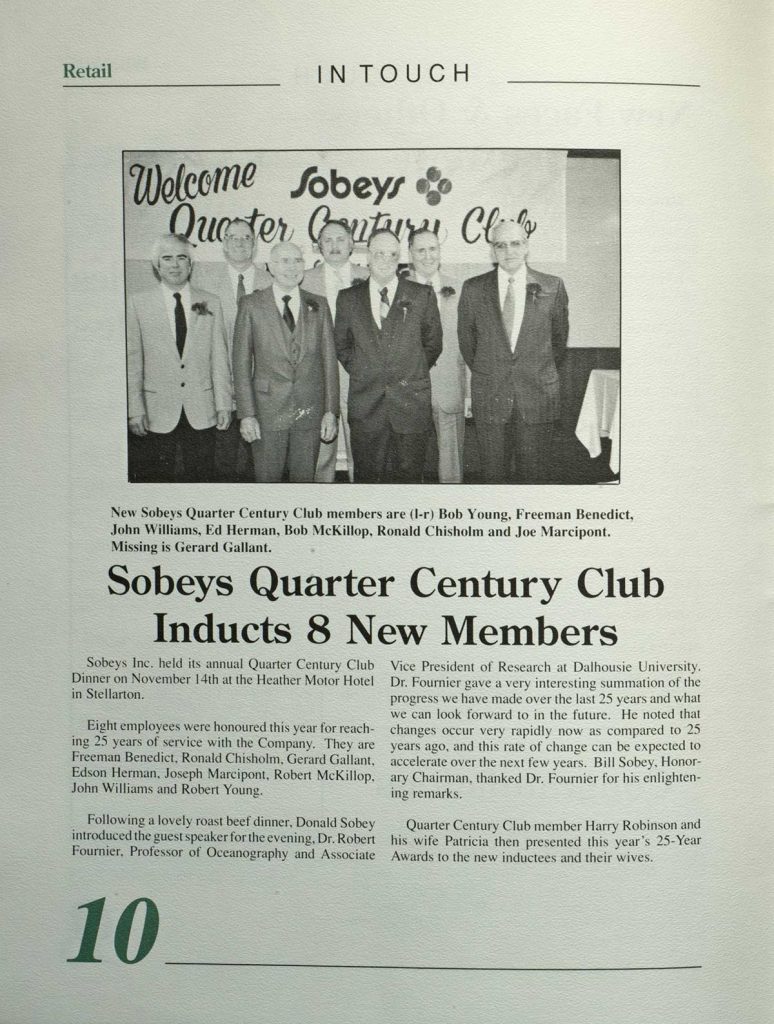 Historical newspaper article about new inductees