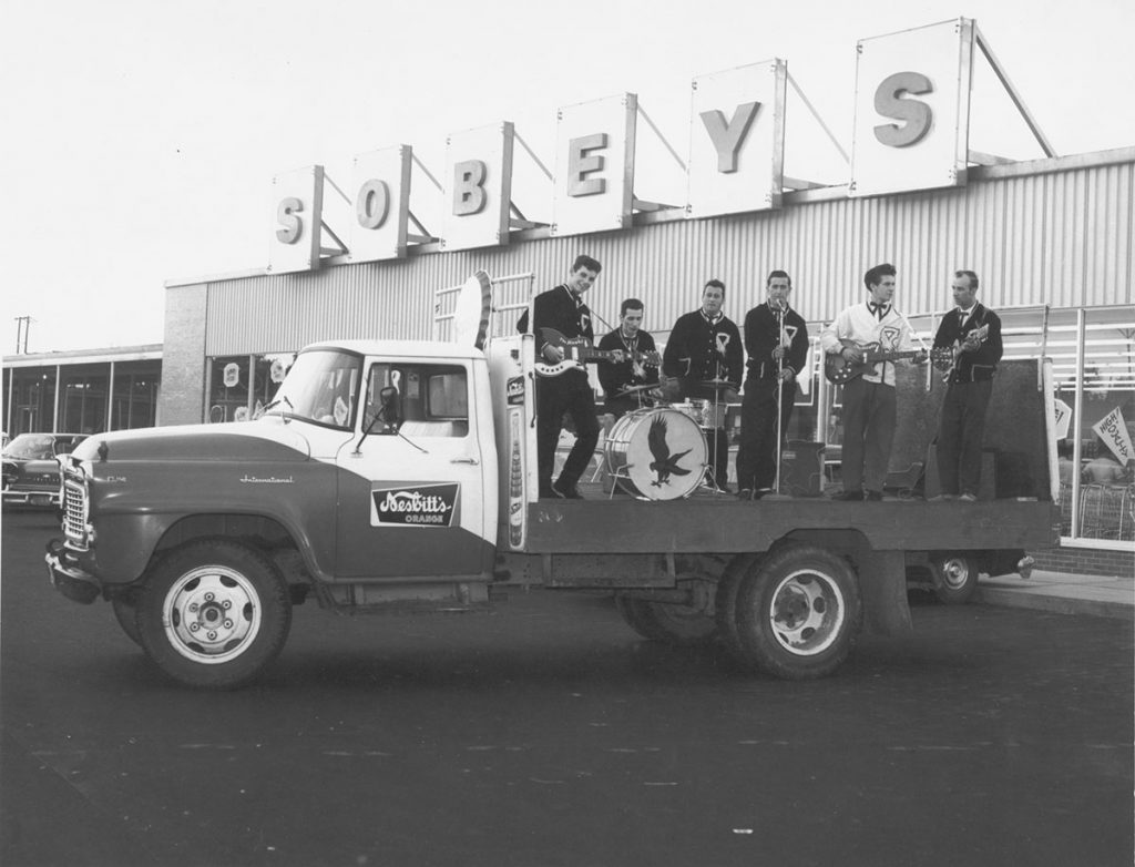 Historical photo of Sobeys truck in a parade