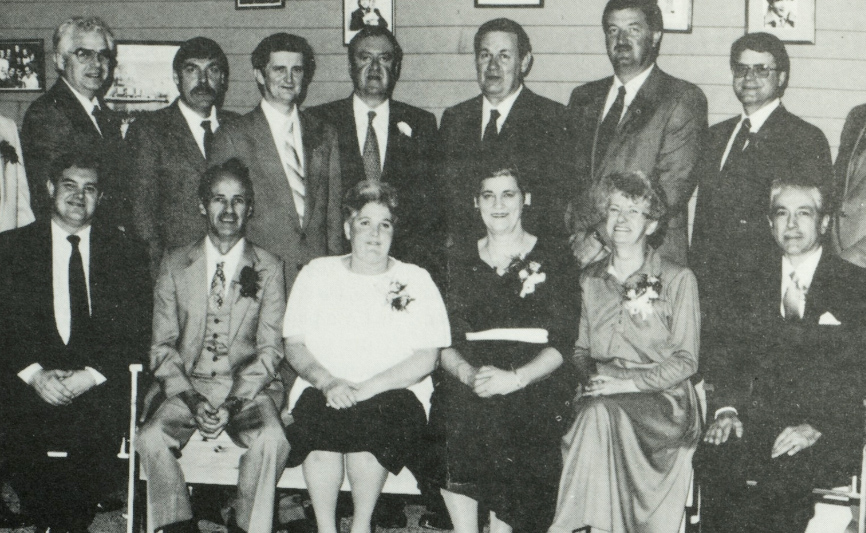 Les premiers membres du Club quart de siècle, en 1969